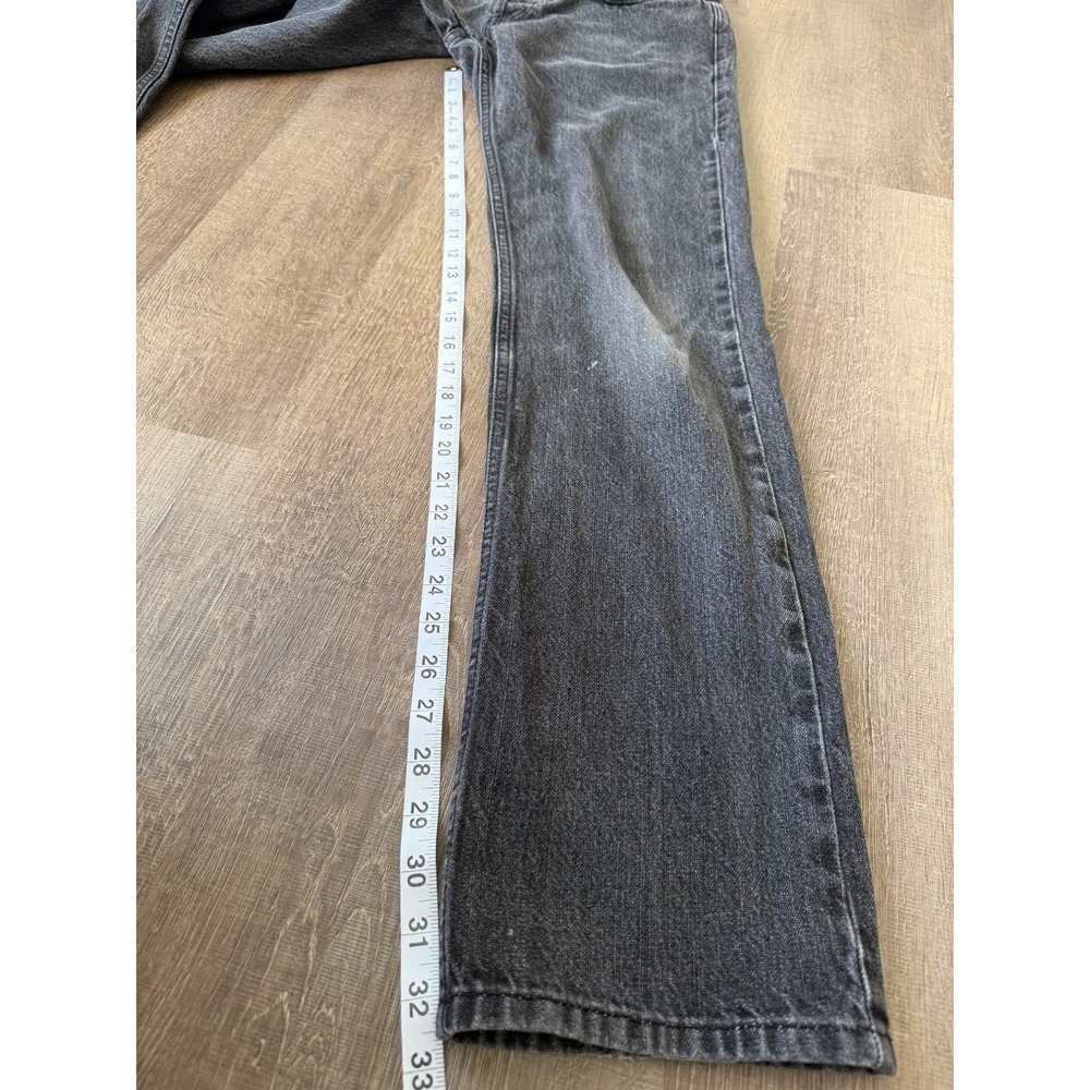 Gucci Uniform Jeans Men Size 48 Black Denim Italy Distressed Straight Leg Casual - Picture 6 of 16